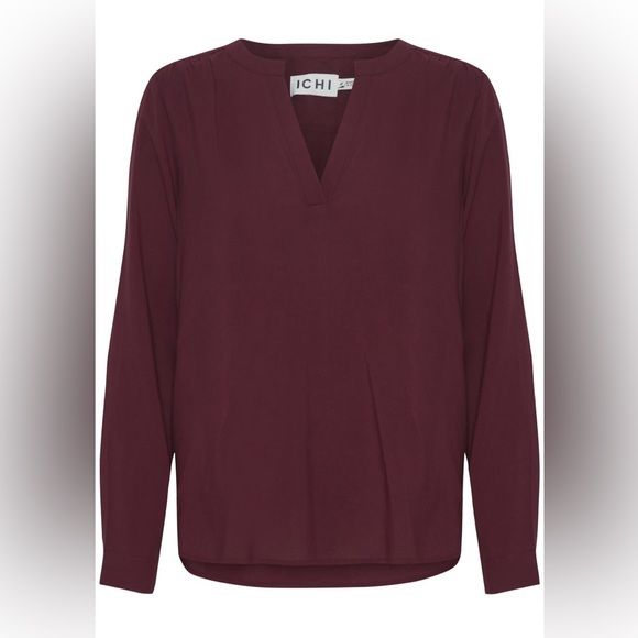 Ichi blouse in dark red - Picture 1 of 3
